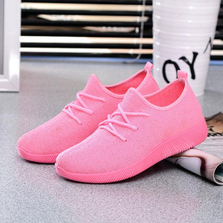 Women's Sneakers Breathable Ultralight Non-Slip Wearable Running Hiking Fitness Sports Shoes - Trendha
