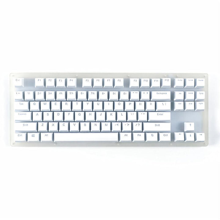 GamaKay K87 Mechanical Keyboard 87 Keys Hot Swappable Type-C Wired USB 3.1 NKRO Translucent Glass Base Gateron Switch ABS Two-color Keycap RGB Gaming Keyboard - Trendha