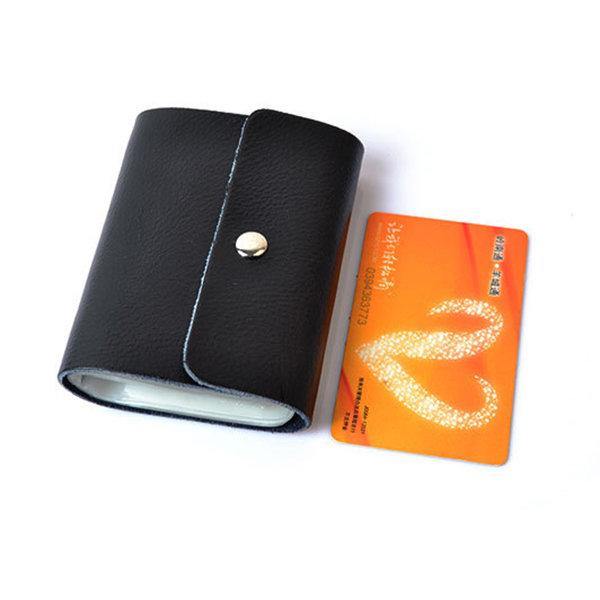 Men Women Genuine Leather Credit Card Holder Multicolor 26 Card Slots Card Holder - Trendha