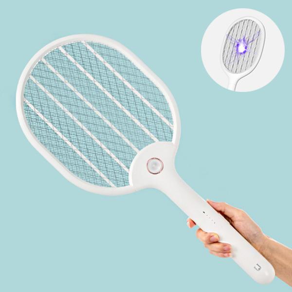 Jordan&judy 3000V Electric Mosquito Swatter Portable Camping Travel Three-layer Anti-electric Shock Net USB Charging Mosquito Dispeller - Trendha