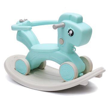 2 in 1 Toddler Little Rocking Horse Baby Walker Ride On Toy Kids Rocker Small Household Kindergarten Chair Supplies - Trendha