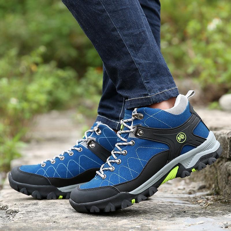 Outdoor High-top Hiking Warm Cotton Shoes - Trendha