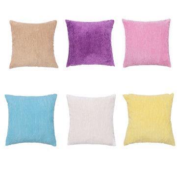 45X45cm Corduroy Pillow Case Colorful Cushion Cover Throw Home Sofa Decorations - Trendha