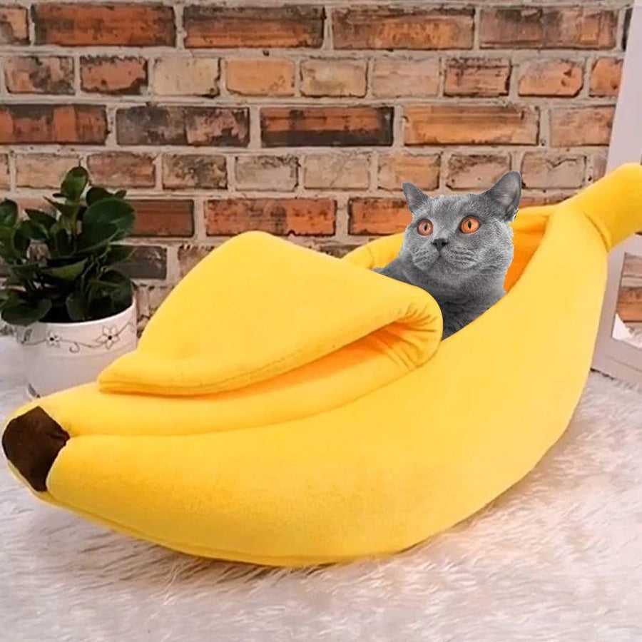 Banana Shaped Bed for Cats - Trendha