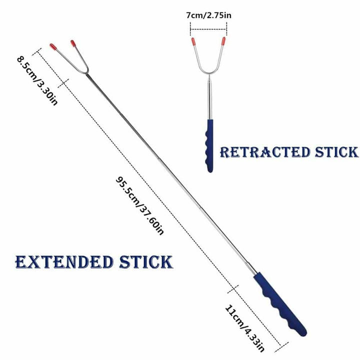 BBQ Roasting Sticks with Silicone Handle 5 pcs Set - Trendha