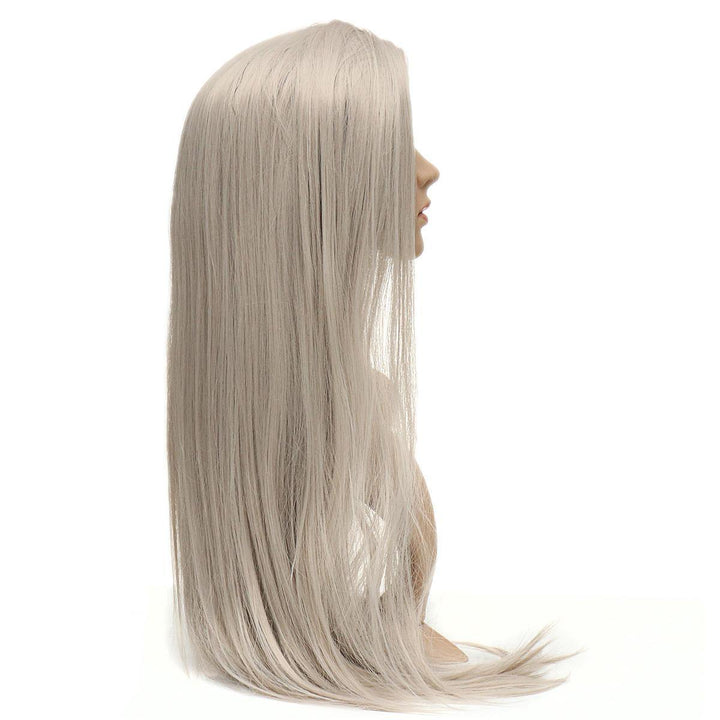 28inch Straight Bang Synthesis Hair Long Full Wig Cosplay Former Lace Women - Trendha