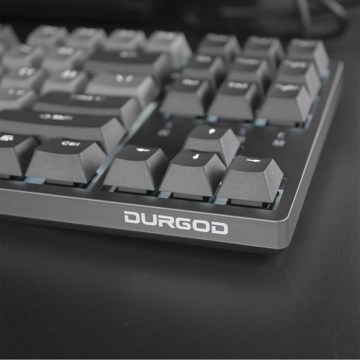 DURGOD K320 87 Keys Mechanical Gaming Keyboard Corona Cherry MX Switch PBT Keycaps Mechanical Keyboard - Trendha