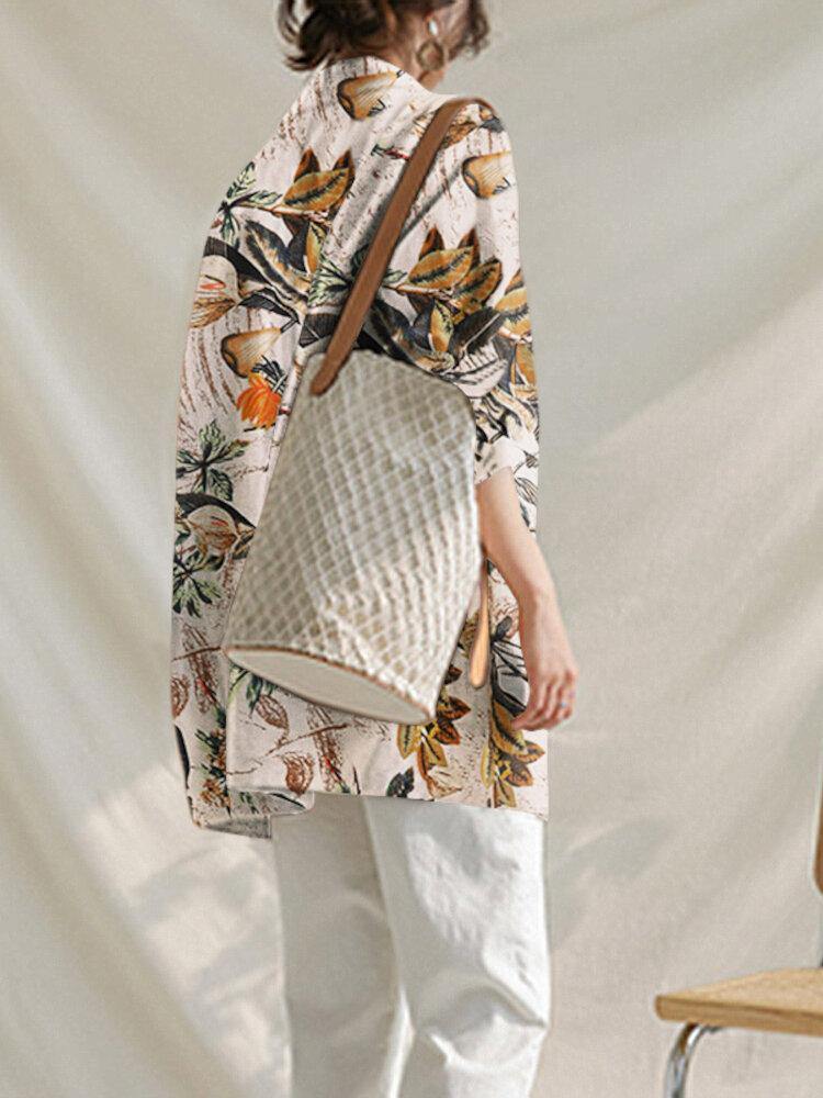 Women Full Sleeve Casual Loose Floral Printing Leisure Workwear Suit - Trendha