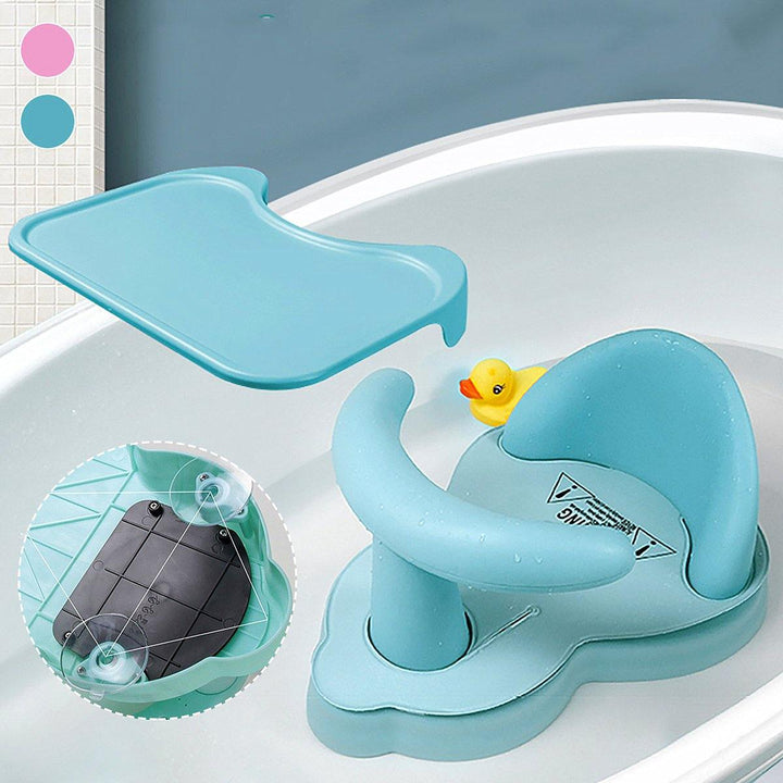 Tub Seat Baby Bathtub Pad Mat Chair Safety Security Anti Slip Baby Care Children Bathing Seat Washing Toy - Trendha