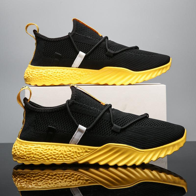 High Elastic Fly Woven Sports Men's Fly Woven Breathable Casual Shoes - Trendha