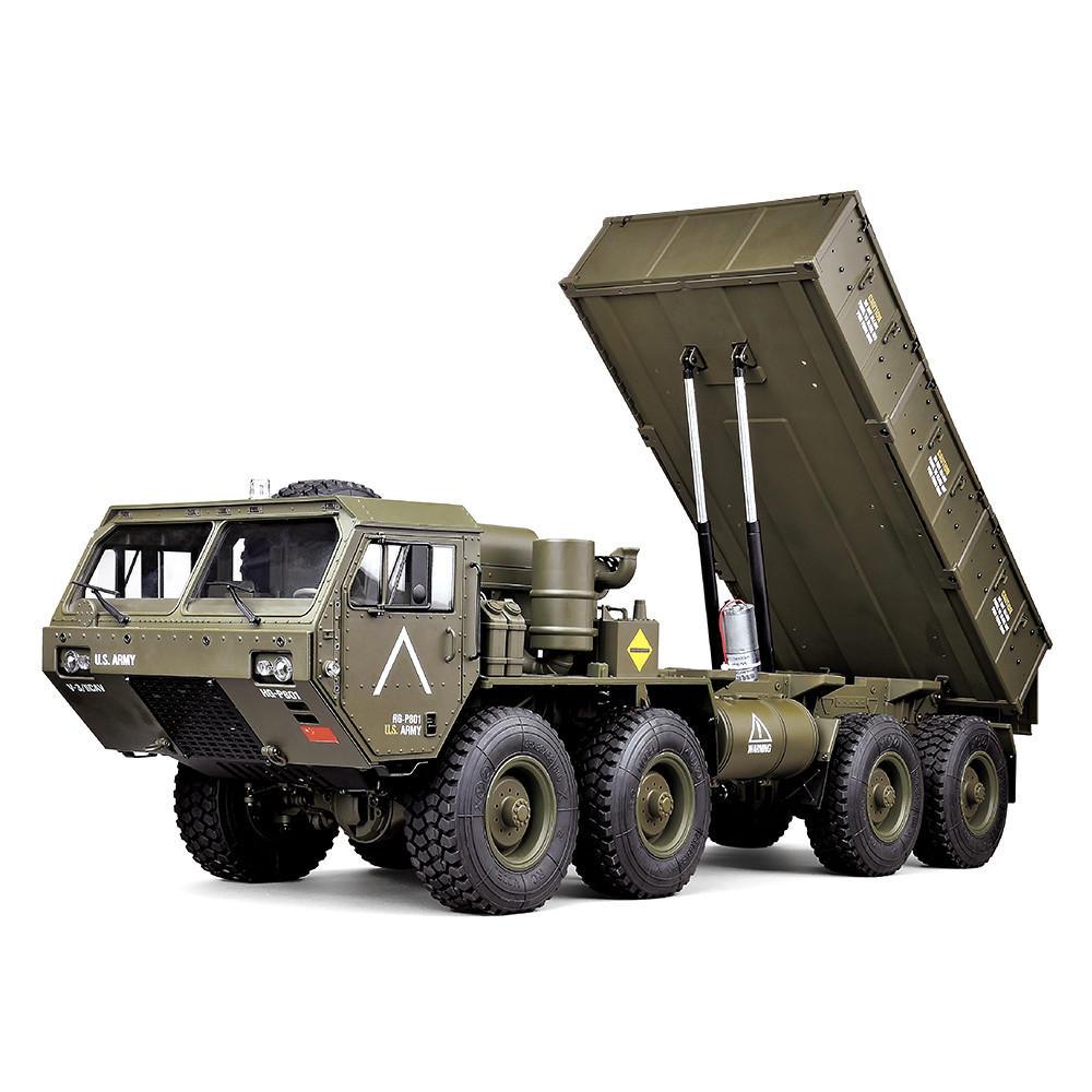 HG P803A 1/12 2.4G 8X8 EP RC Car for US Army Military Truck 5KG Load Capacity without Battery Charger - Trendha