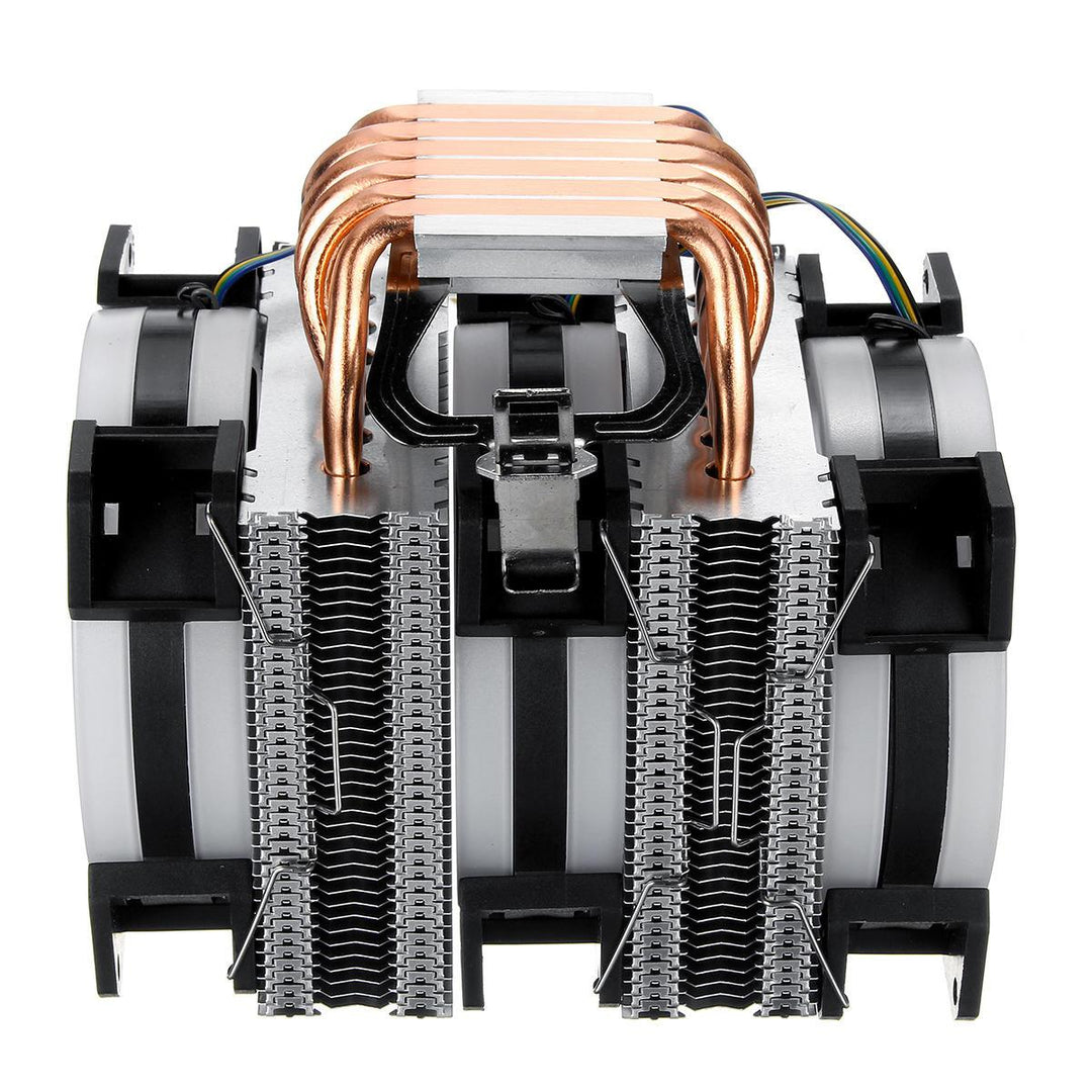 CPU Cooler 6 Heatpipe 4 Pin RGB Cooling Fan For Intel 775/1150/1151/1155/1156/1366 AMD - Trendha