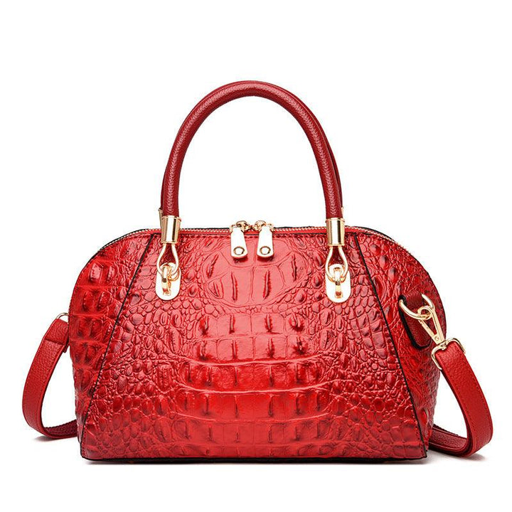 Leather Shell One-shoulder Messenger Women's Handbag - Trendha
