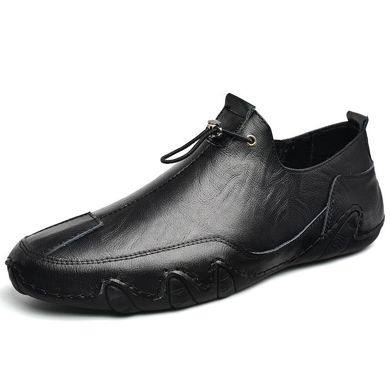 Stylish Men's Leather Shoes in British Style for Spring, Available in Plus Size - Trendha