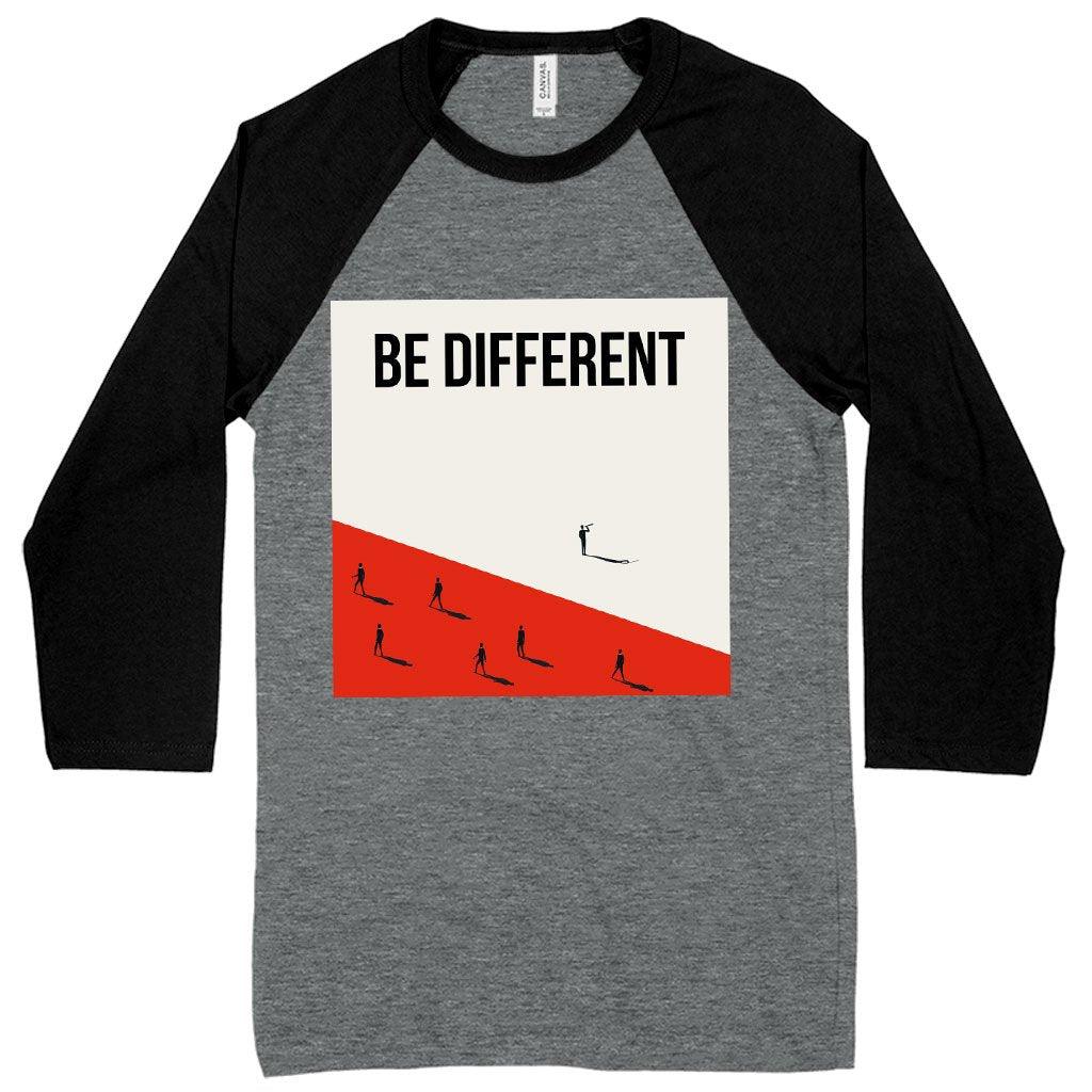 Be Different Baseball T-Shirt - Printed T-Shirts - Trendha