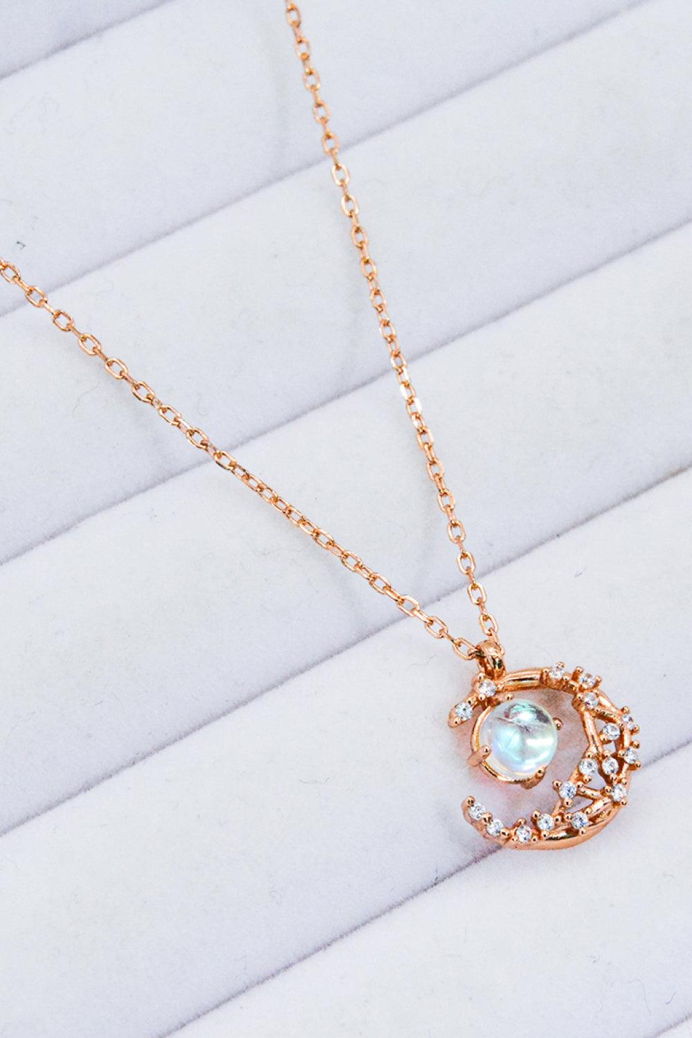 Where It All Began Moonstone Necklace - Trendha