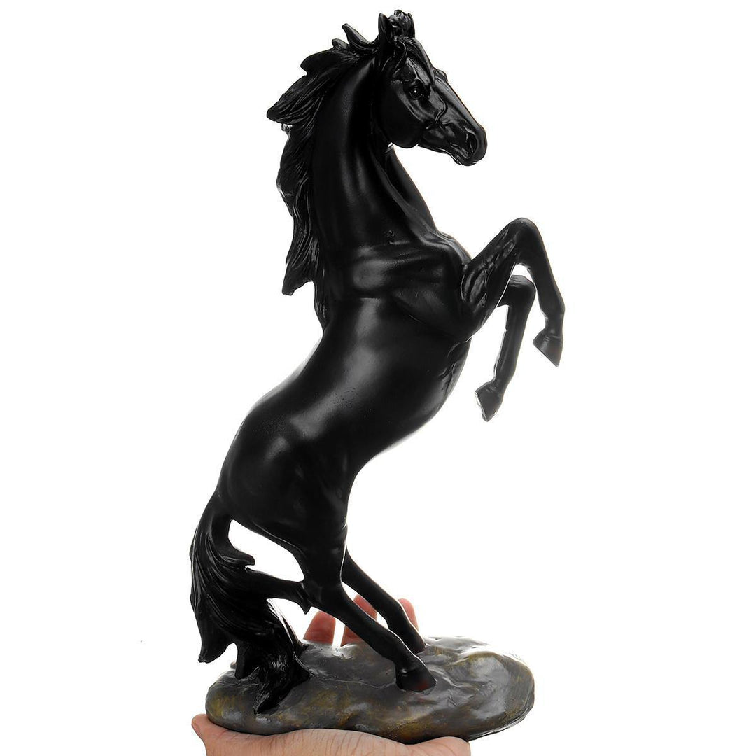 Resin Horse Statue Ornament Figurine Chic Home Hotel Feng Shui Horse Decorations - Trendha