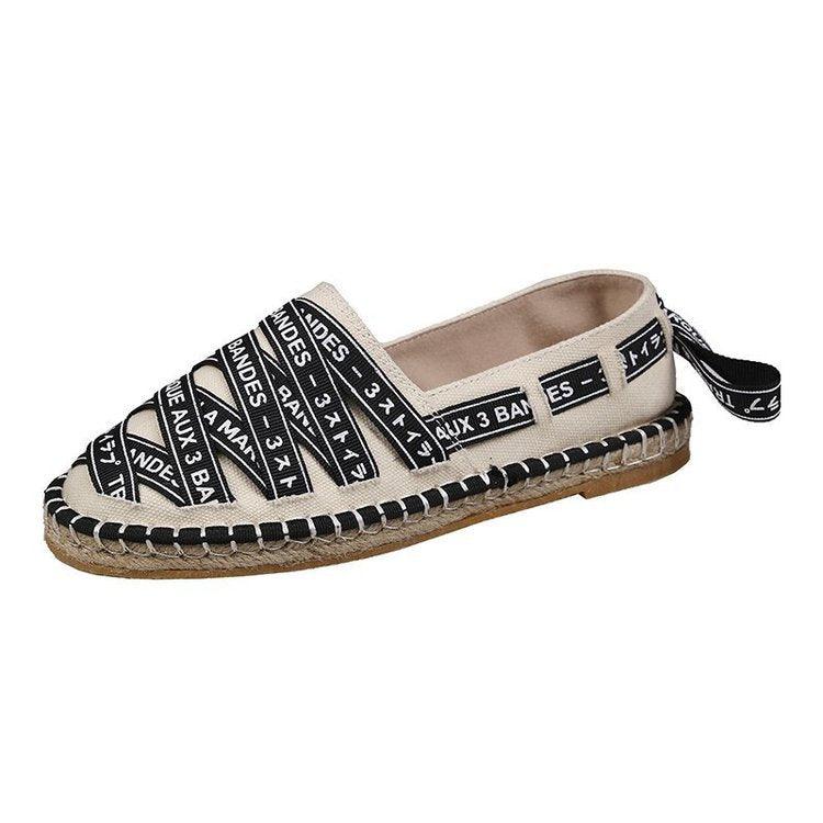 Fisherman's Shoes, Flat-soled Lazy One-step Woven Soft-soled Shoes - Trendha