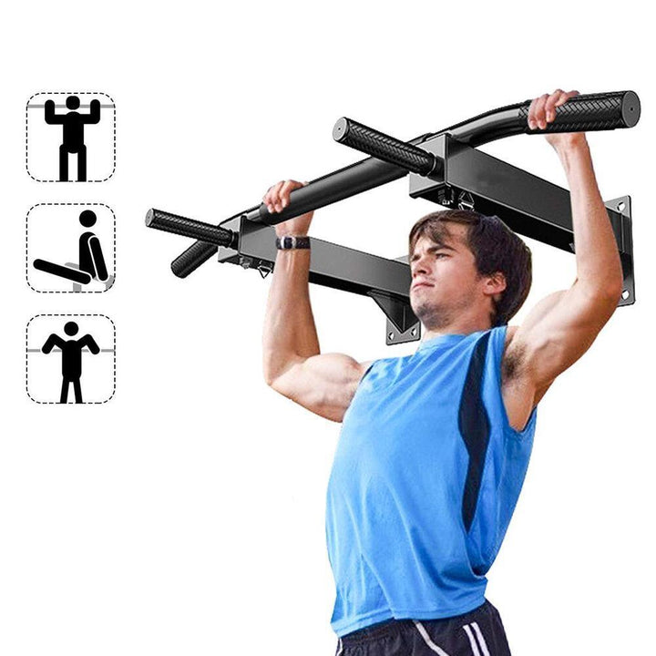 440lbs Fitness Wall Mount Chin Pull Up Bar Traning Horizontal Bars Home Gym Exercise Tools - Trendha