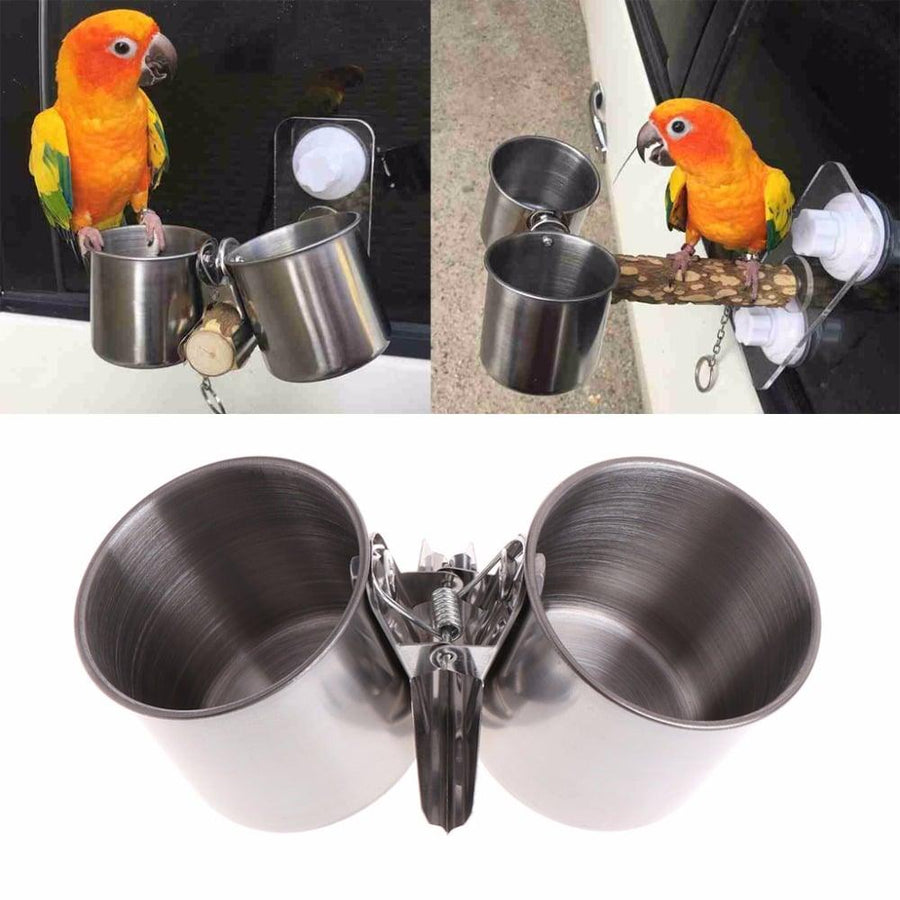 Bird's Double Cup with Clip - Trendha