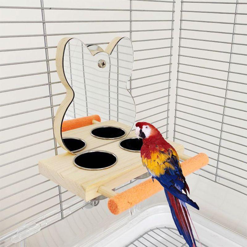 Bird's Feeder with Mirror - Trendha