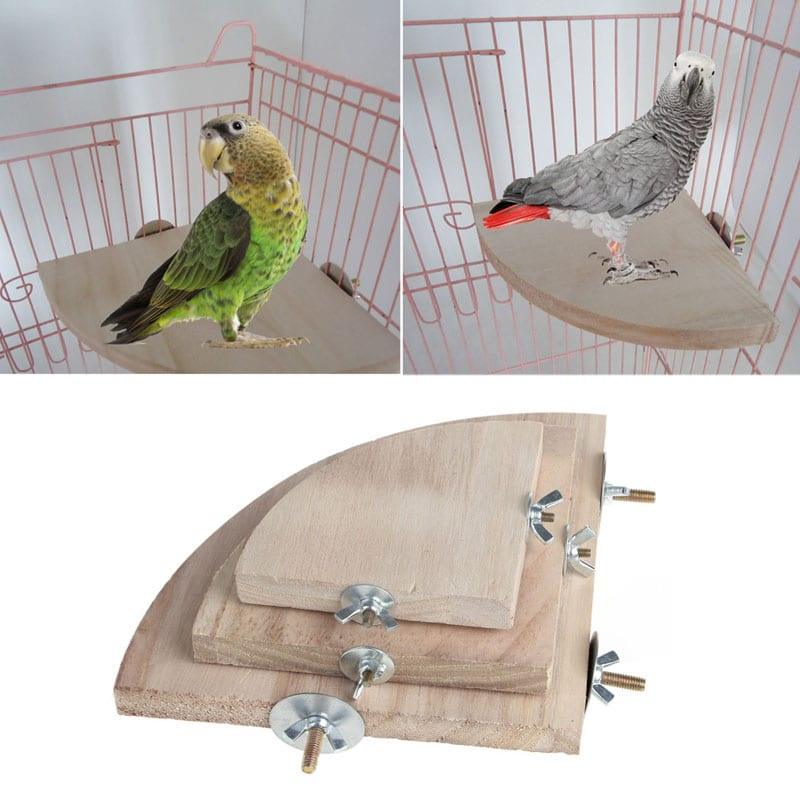 Bird's Wood Platform Stand - Trendha