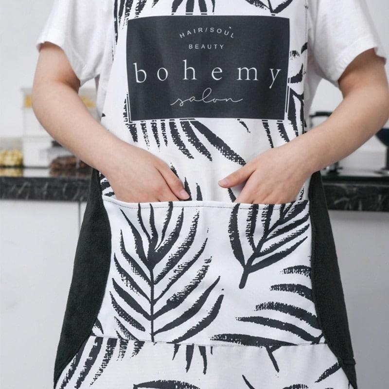 Black and White Print Apron - Trendha