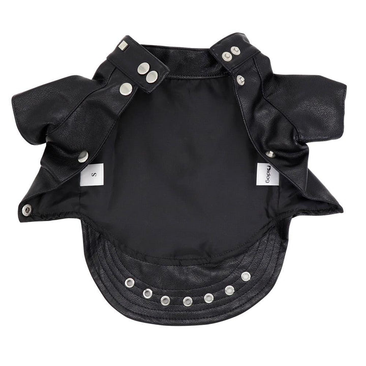 Black Leather Jacket for Cats - Trendha