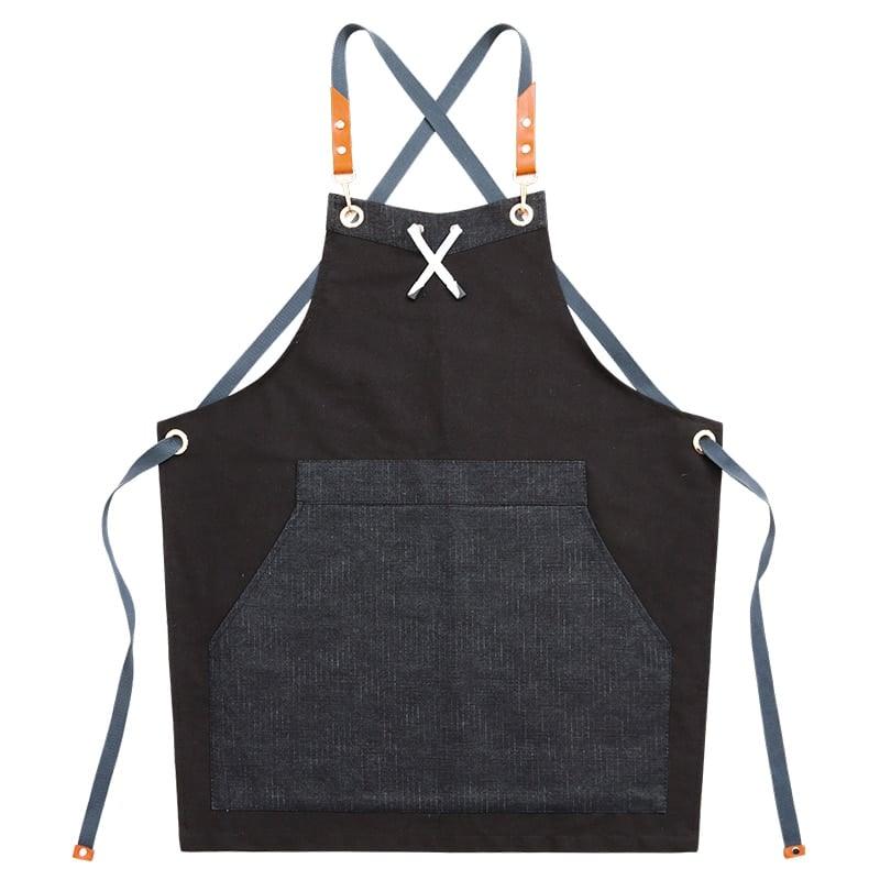 Black Restaurant Barista Apron - Trendha