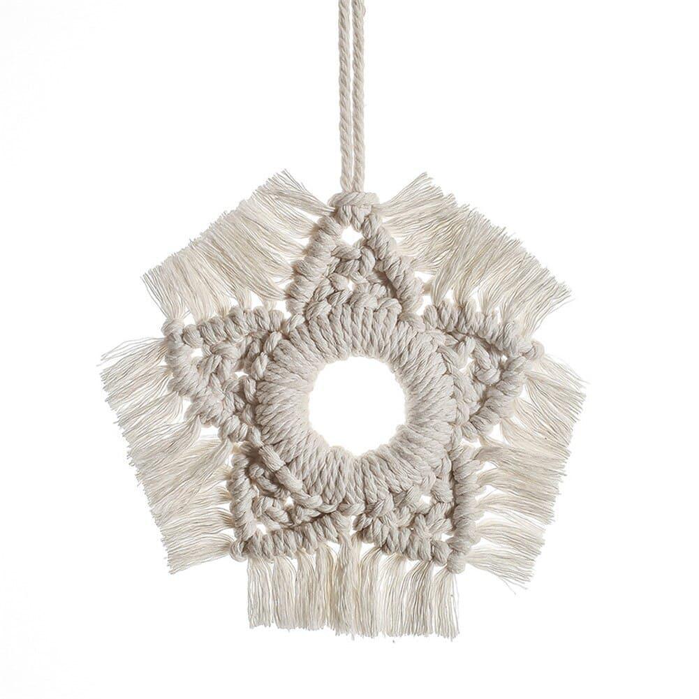 Bohemian Style Macrame Cup Pad Candle - Trendha