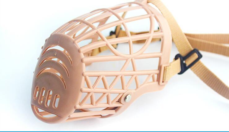 Brown Plastic Dog's Muzzle Basket - Trendha
