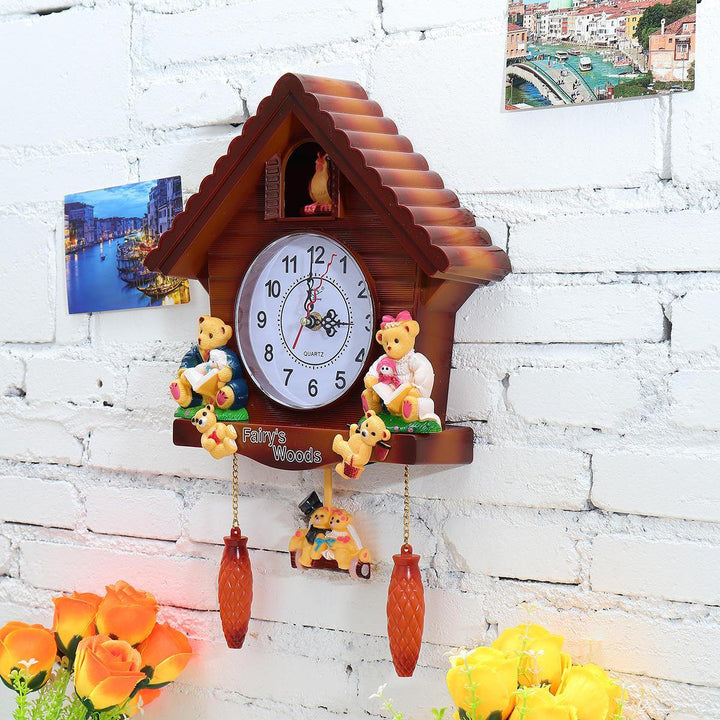Antique Wooden Cuckoo Wall Clock Bird Time Bell Swing Alarm Watch Wall Home Decor - Trendha