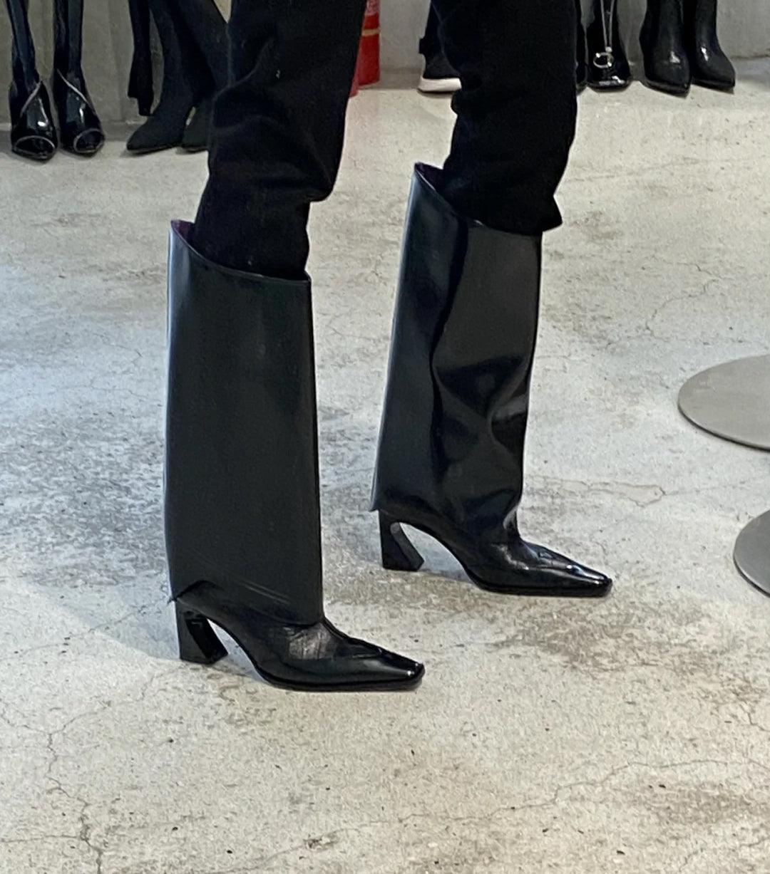 Thick-heeled Middle-heeled Black Women&