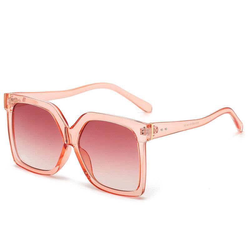 Retro Big Box New Sunglasses Contrast Color Sunglasses - Trendha