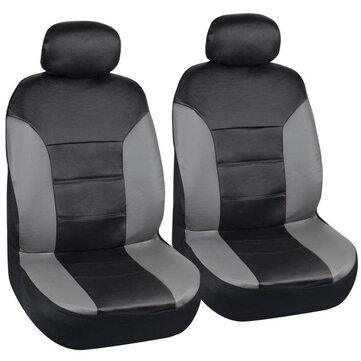 5 Seats Universal PU Leather Car Cover Seat Protector Cushion Black Front Cover - Trendha