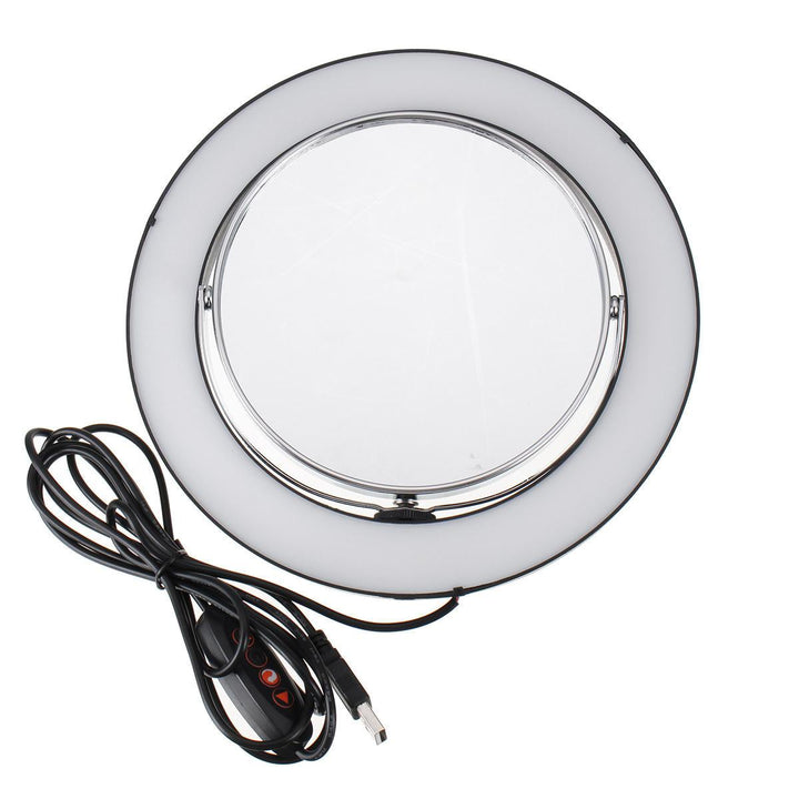 8.66" Live Stream Makeup Mirror Selfie LED Ring Light Fill-in Light With Remote Control Cell Phone Holder - Trendha