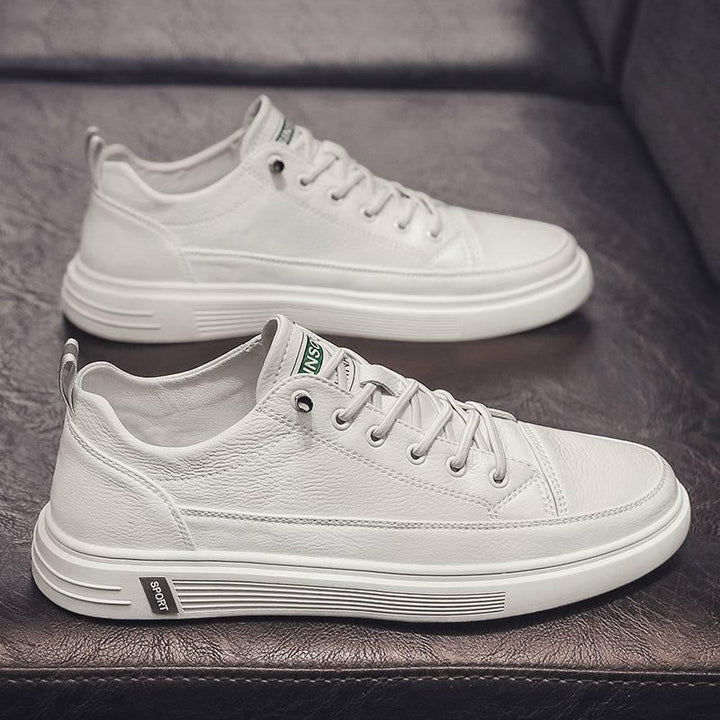 Casual White Men Shoes Summer Breathable Flat Bottom | Stylish and Comfortable - Trendha