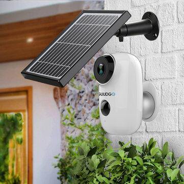 GUUDGO A3 Camera and Solar Panel Set 1080P Wireless Rechargeable Battery-Powered Security Camera Waterproof - Trendha