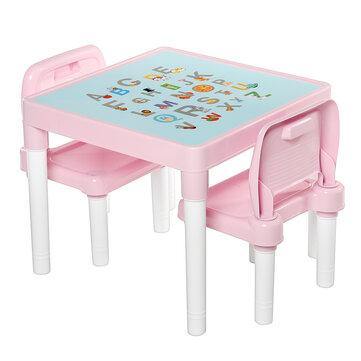 Children's Learning Tables and Chairs Set Kindergarten Back Chair Plastic Kids Table Furniture Sets Home Supplies - Trendha