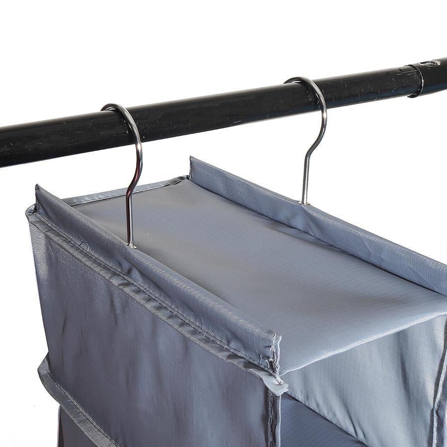 Waterproof Oxford 6 Layers 2 Hooks Hanging Clothes Storage Bag - Trendha