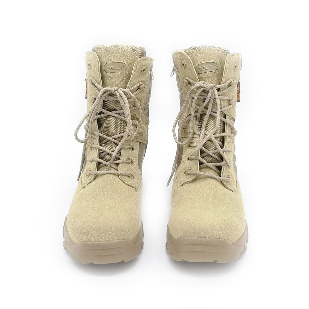 Men's Leather Suede Delta Military Boots - Trendha