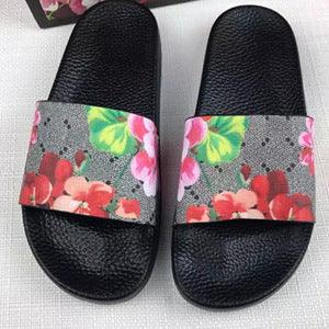 Women's Slide Sandals - Floral Print Rubber Flip-Flops for Everyday Style and Comfort - Trendha