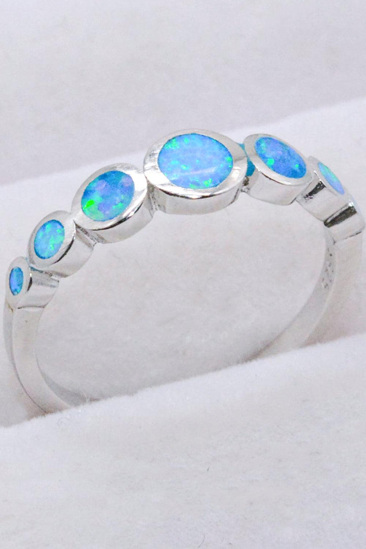 925 Sterling Silver Multi-Opal Ring - Trendha