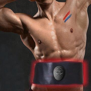 Smart EMS Muscle Trainer Slimming Waistband Abdominal Massage Sticker 6 Modes 9 Levels Fitness Exercise Belt - Trendha