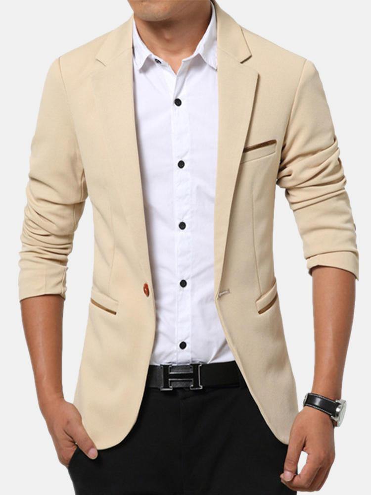 Men's Korean Solid Youth Slim Jacket Small Casual Suits - Trendha