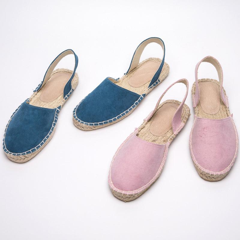 Round Head Hollow Flannel Casual Woven Straw Hemp Bottom - Trendha