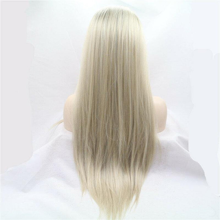 Sylvia Heat Resistant Hair Ombre Blonde Synthetic Lace Front Wig For Women - Trendha