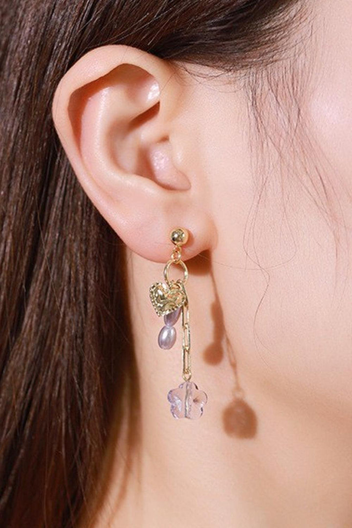 Center Of Attention Drop Earrings - Trendha