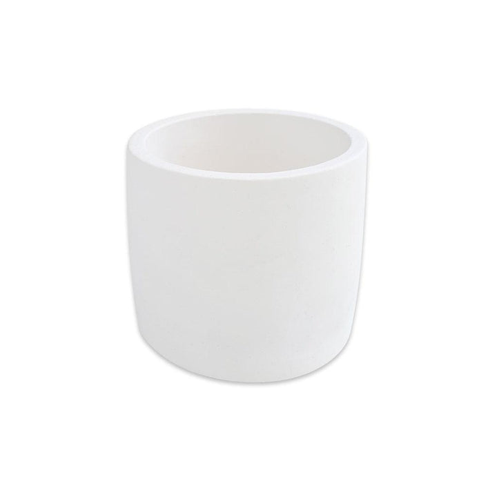 Round White Ceramic Planter - Trendha