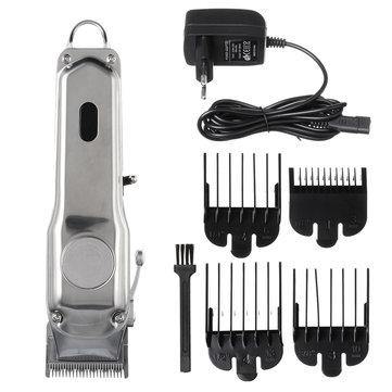 Professional Electric LED Rechargeable Hair Trimmer Cordless Hair Clipper Shaver with 4 Limit Combs - Trendha